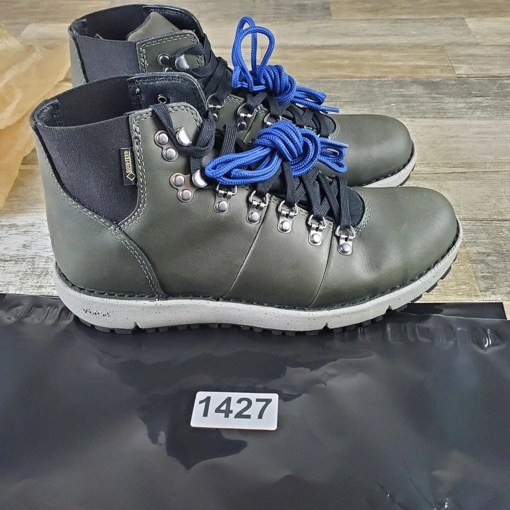 Danner Vertigo 917 Mens Hiking Shoes‎ Sz 8 Dark Gray Lace Up Mid Top Waterproof